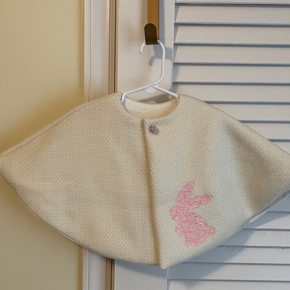 Cream and Pink Kids Cape